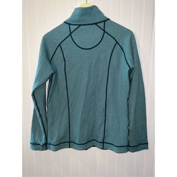 Kirkland Reversible Zip Jacket Women’s Green Small Teal Long Sleeve Athleisure - Picture 6 of 7